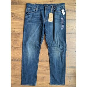 NWT‎ $99 Lucky Brand 410 Athletic Slim Fit Jeans Mens Size 38x32 Dark Wash Denim